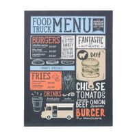 Tela 30 cm x 40 cm food truck menu