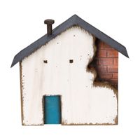 Adorno mesa casinha da vila 20 cm baía