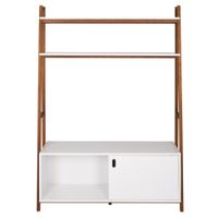 Estante para tv de até 50 polegadas com 1 porta de correr1,36 m x 1,95 m arquitet