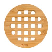 Descanso redondo 18 cm bamboo