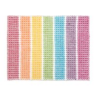 Lugar americano dobrável 46 cm x 36 cm bordado filé