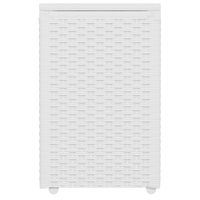 Cesto para roupa com rodinhas 35 cm x 35 cm x 57 cm enredo