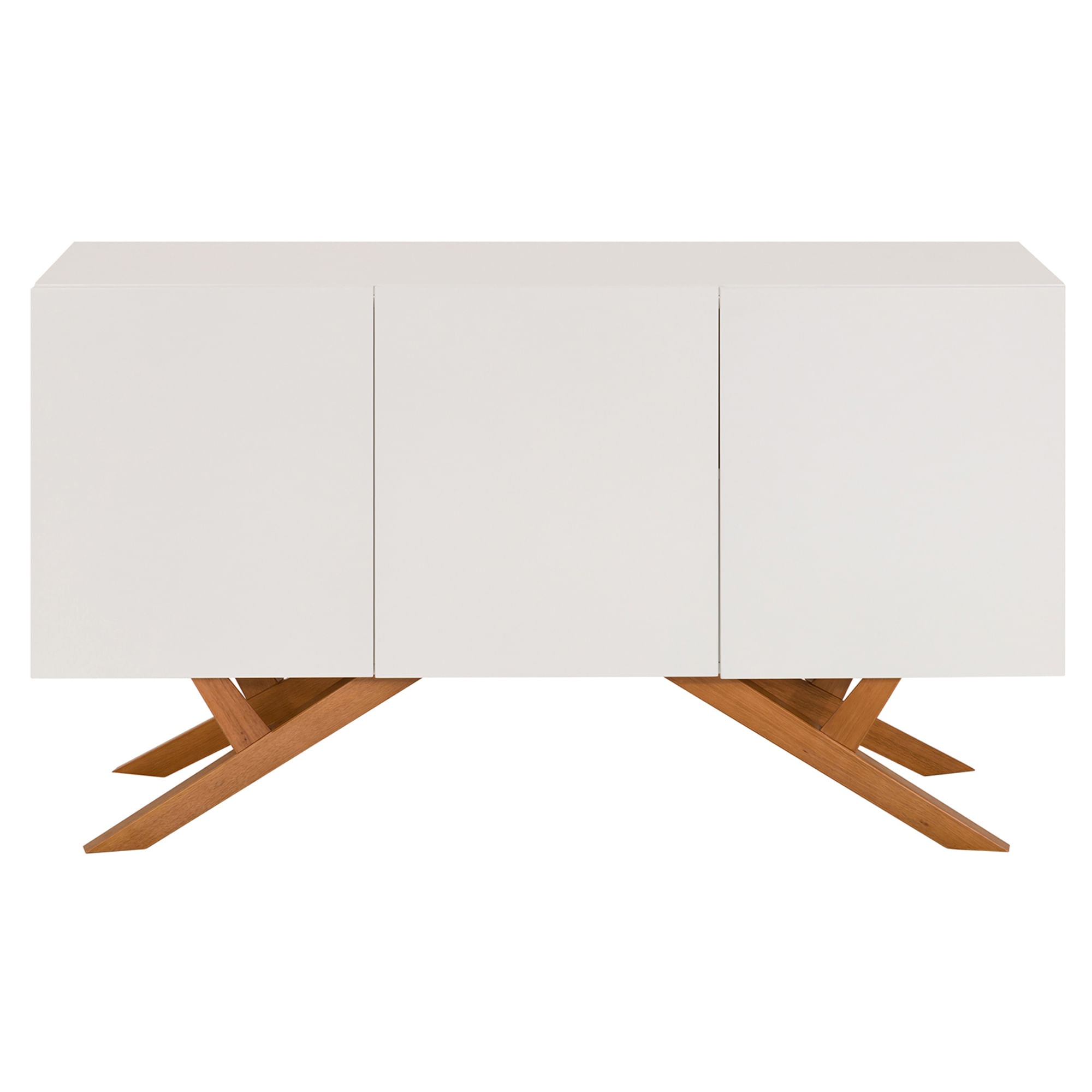 3 PORTAS 1,35 M X 45 CM MARTINO BUFFET BRANCO | Tok&Stok