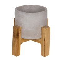 Cachepô com suporte 12 cm beton cross