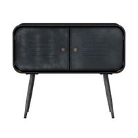 Mesa lateral com 2 portas 70 cm x 30 cm container