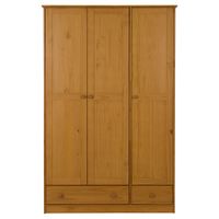 Guarda-roupa 3 portas/2 gavetas timber