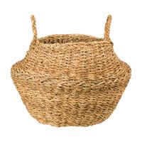 Cesto redondo com alça 38 cm x 30 cm x 30cm trenza