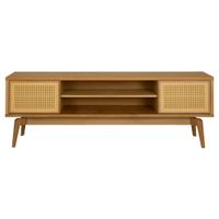 Rack 2 portas de correr 1,80 m x 40 cm com palhinha ares