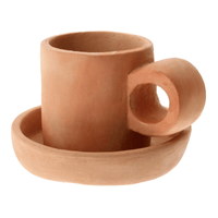 Caneca com pires 300 ml queimaria