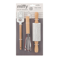 Kit utensílios 3 peças miffy