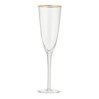 Taça champanhe 300 ml rutilo dourado