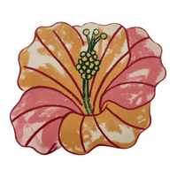 Lugar americano 44 cm x 38 cm saudade tropical hibisco