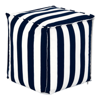 Puff 45 cm x 45 cm bluestripe