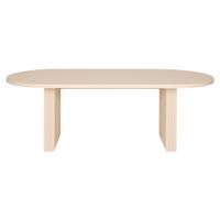 Mesa oval 2,20 m x 1 m linhas