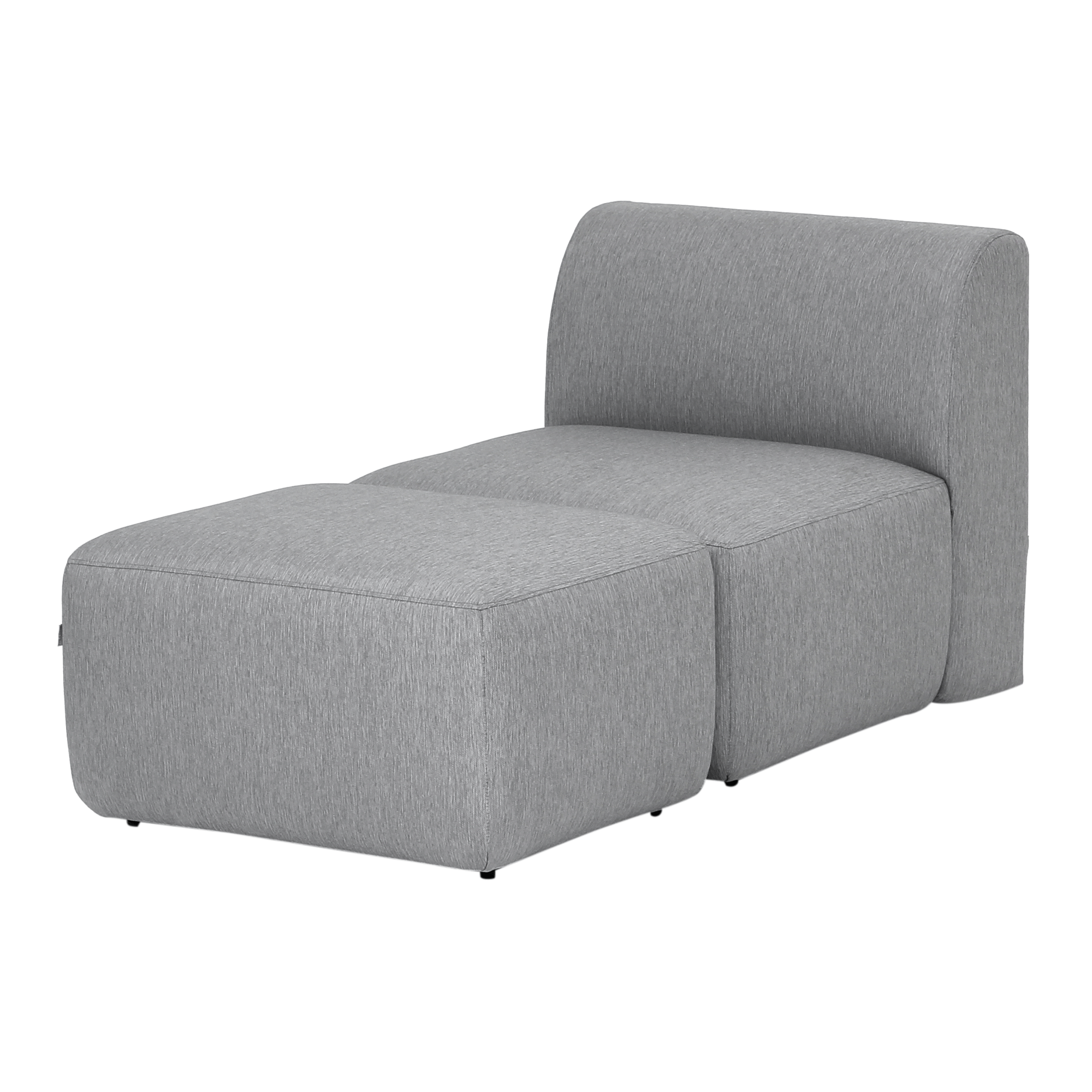 POLTRONA COM PUFF UNITS CINZA Tok&Stok