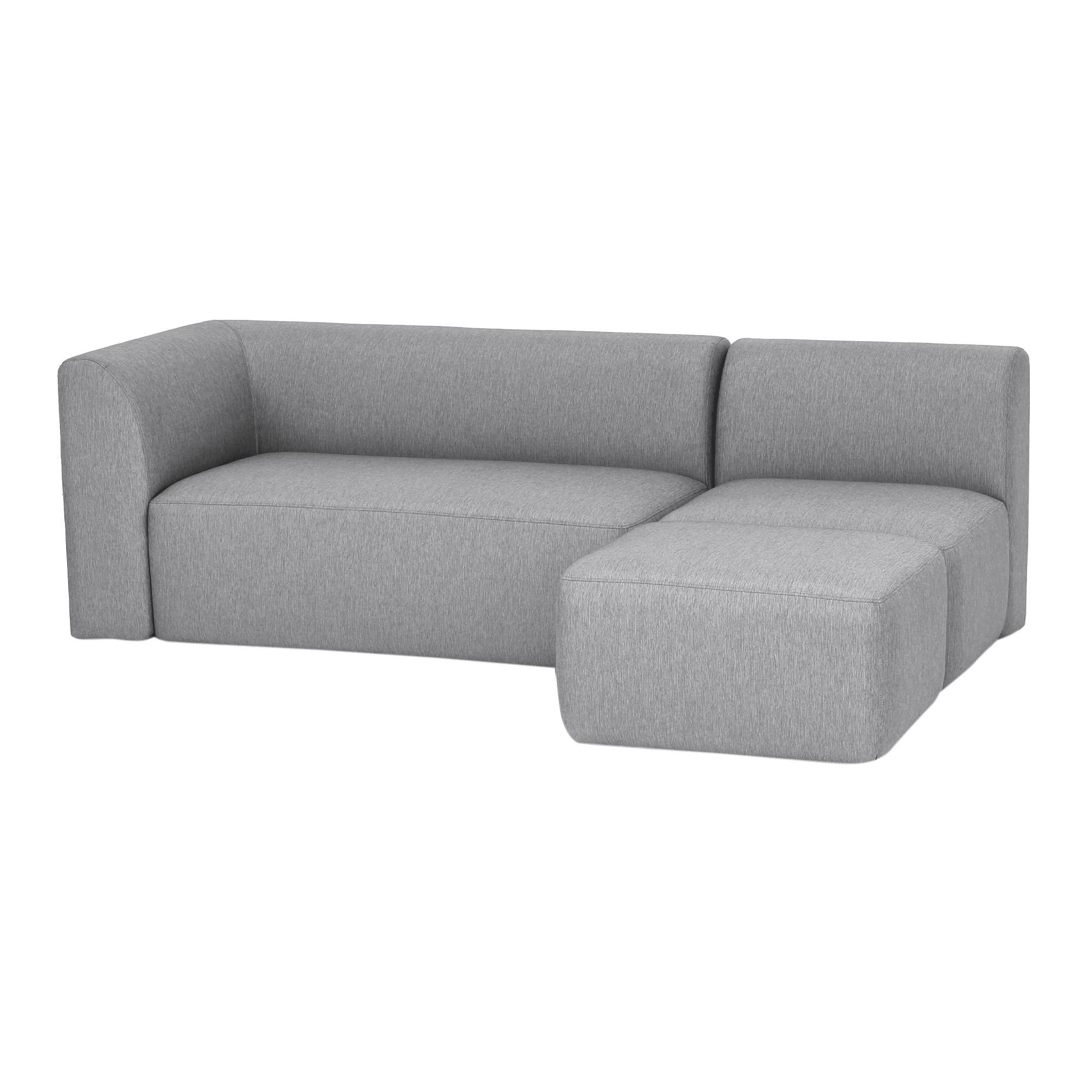 SOFÁ 3 LUGRES COM PUFF UNITS CINZA Tok&Stok