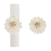 Argola para guardanapo com 2 escama de peixe margarida