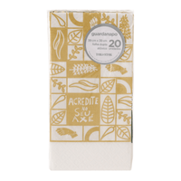 Guardanapo 39 cm x 39 cm pacote com 20 peças sete ervas axé