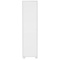 Armário para lavanderia alto 1 porta com nicho e rodízios all week