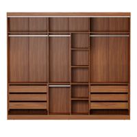 Estrutura de guarda-roupa 3 portas friz