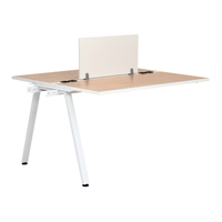 Complemento de estação de trabalho dupla com divisória aleta