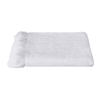 Manta para sofá c/franjas 1,40 m x 1,60 m blanc