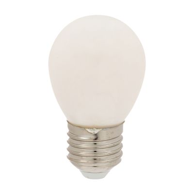 LÂMPADA DE FILAMENTO MILKY 4W G45 E27 127/220V LUZ AMARELA SAVE ENERGY