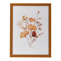 Quadro 32 cm x 42 cm brown flowers i