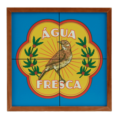 QUADRO 33 CM X 33 CM MEMÓRIA INTERIOR ÁGUA FRESCA