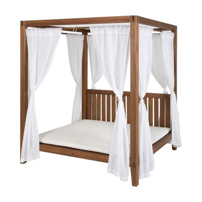 PUNTA BANGALÔ C/ ALMOFADAS E CORTINAS