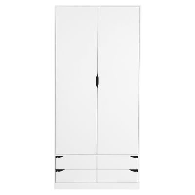 GUARDA-ROUPA 2 PORTAS/4 GAVETAS WINK