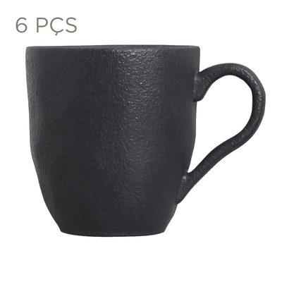 JOGO CANECA 270 ML C/6 PÇS GEO ORGÂNICO