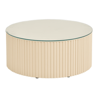 Mesa de centro redonda 70 cm ribs