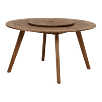 Mesa redonda 1,40 m com bandeja giratória leme