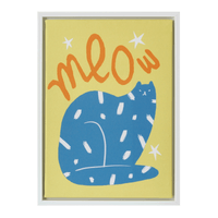 Quadro 30 cm x 22 cm cat meow
