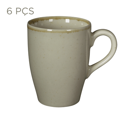 JOGO DE CANECAS 350 ML C/6 PEÇAS FINEST