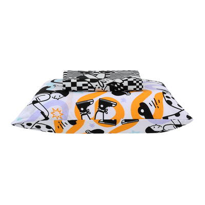 JOGO DE CAMA 2 PÇS JÚNIOR OLLIE CHECK II