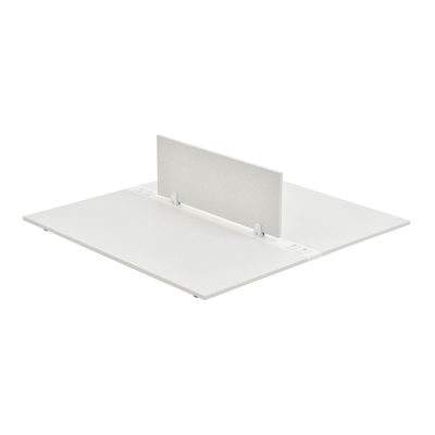 CONJUNTO COM 2 TAMPOS E 1 DIVISÓRIA DE MADEIRA PARA ESTAÇÃO DE TRABALHO DUPLA 1,20 M X 1,30 M METRIC