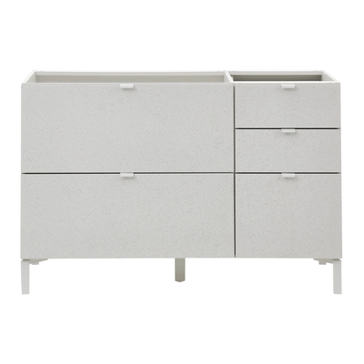 ARMÁRIO INFERIOR 1,20 M 2 PORTAS BASCULANTES/3 GAVETAS SLEEK