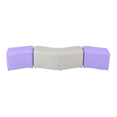 CONJUNTO PUFF C/3 PEÇAS SET WAVE II