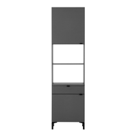 Paneleiro 2 portas/1 gaveta 60 cm x 2,21 m sleek