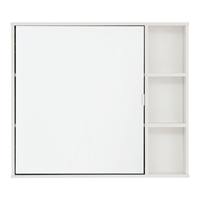 Armário de banheiro com espelho 1 porta 80 cm x 70 cm sleek