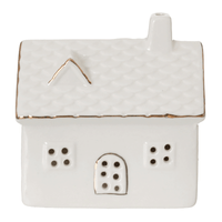 Adorno casa dourada 8 cm celebration