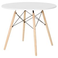 EAMES WOOD MESA REDONDA 90 CM