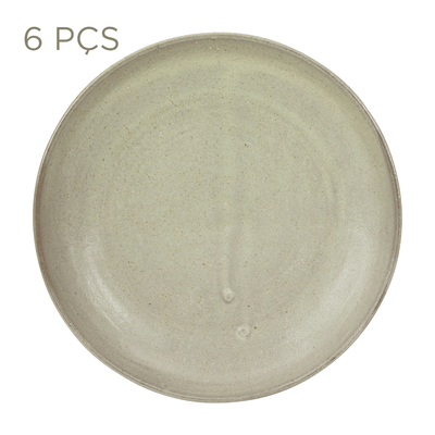 JOGO DE PRATO FUNDO C/6 PEÇAS PALEO