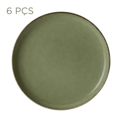 JOGO DE PRATO RASO C/6 PEÇAS FINEST