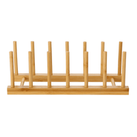 Organizador de pratos bambus i