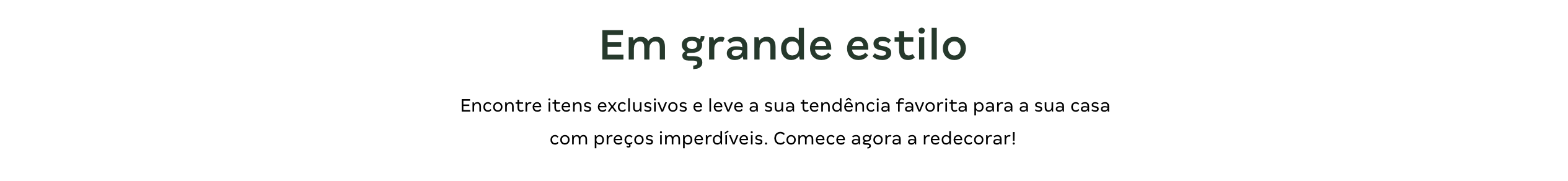 Texto - Em grande estilo
