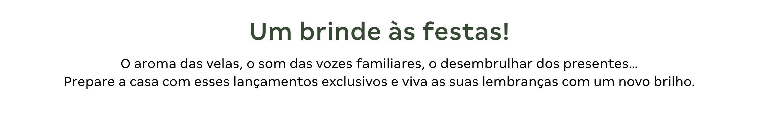 Título- Um brinde às festas