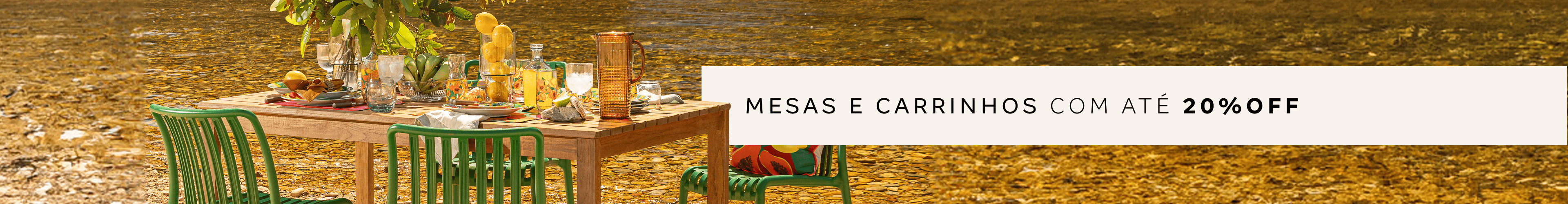 Banner Mesas e Carrinhos - Casa Verão